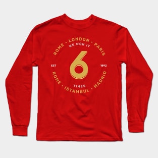 We won it 6 times Liverpool FC LFC bk Long Sleeve T-Shirt